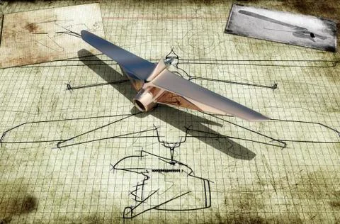Design of a plane Stock Illustration