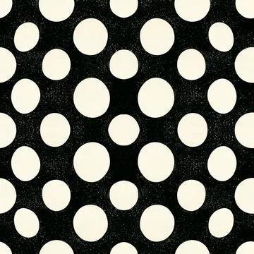 Design of polka dot circles in a seamless pattern 스톡 일러스트