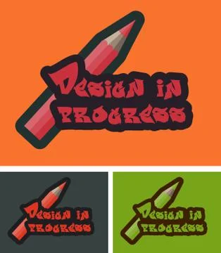 Design in progress Stock Illustration