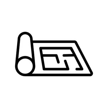 The design of the project repair icon vector outline illustration 스톡 일러스트