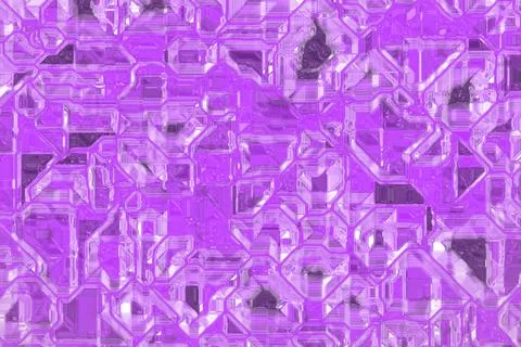 Design purple electronic crystalline pattern background Stock Illustration