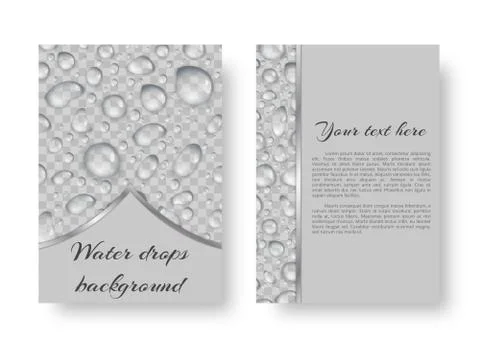 Design with rain drops Stock Illustration