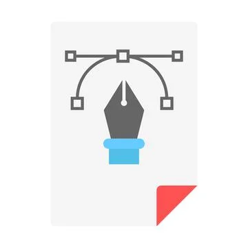 A design representing vector editing software, ideal for websites and apps Illustrazione stock