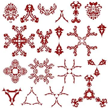 Design retro elements design retro elements against white background, abst... Stock Photos