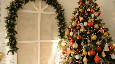 Design room with Christmas Stock Footage 69864503