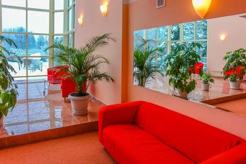 Design Room Interior Use Red Stock Photos