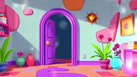 The Design Room will be a place to dream about your favorite character! cartoon Video stock 308845004