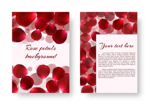 Design with rose petals Stock Illustration