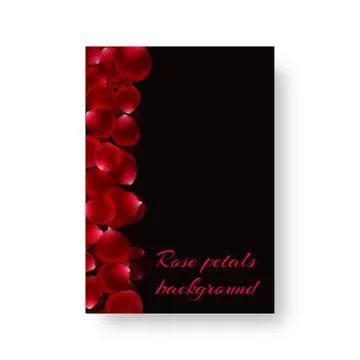 Design with rose petals Stock Illustration