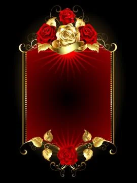 Design with Roses Stock Illustration