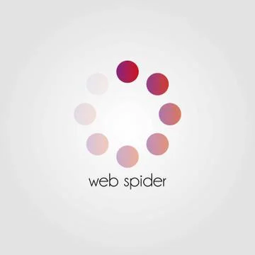 Design round logo element. Crushing abstract circle pattern. Colorful preciou Illustrazione stock