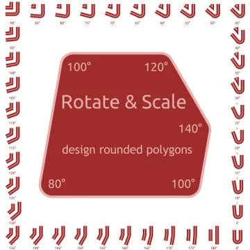 Design rounded polygons イラスト素材