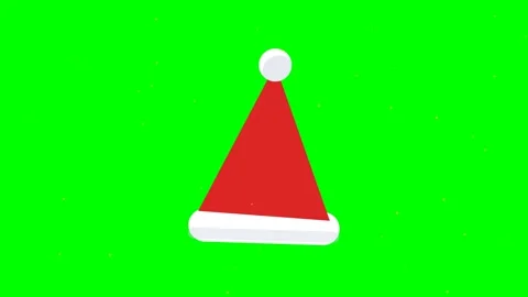 Design Santa Hat Pendulum Sway with Gold Sparkles for Christmas Commercial .. Vídeos de archivo 348472665