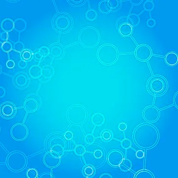 Design science concept. Vector connect molecule background Illustrazione stock