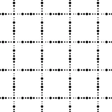 Design seamless monochrome pattern with circle and square. Stockillustratie