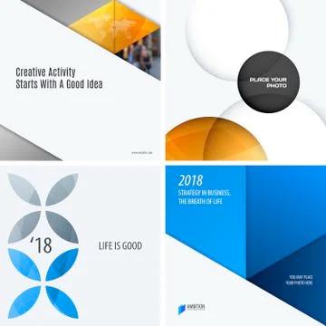 Design set of colourful abstract vector elements for modern background with 스톡 일러스트