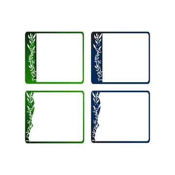 Design set featuring flourish borders corner elements Decorative Stock Illustration