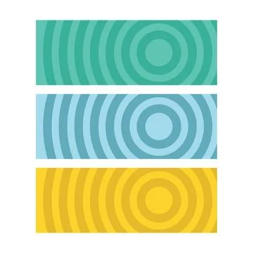 Design set line circle water ripple unique abstract isolated 스톡 일러스트