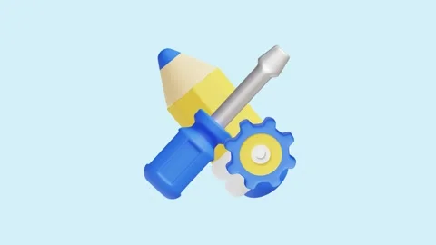 Design Setting 3D Icon: Ideal for business, technology, websites, apps, Stock Footage 289453494