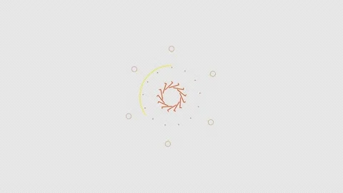 Design Shape Elements Motion Graphics with alpha channel on a transparent bac Stock Footage 173407178