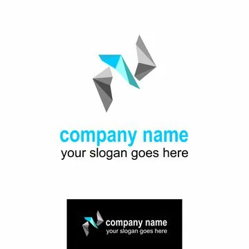 The design of shape of a series of triangles arranged into interesting shapes. Stock Illustration