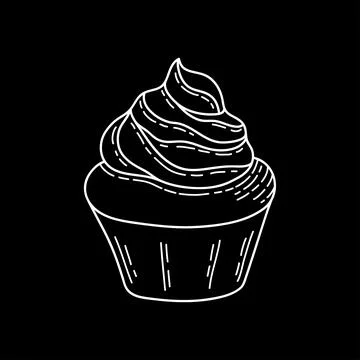 Design sketch element for menu cafe, bistro, restaurant, coffeehouse, bakery, Stock Illustration