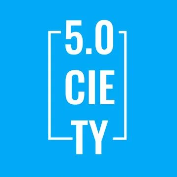 Design for Society 5.0 in Vector Stock Illustration