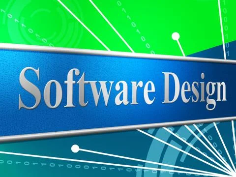 Design software indicating creativity plans and programming 스톡 일러스트
