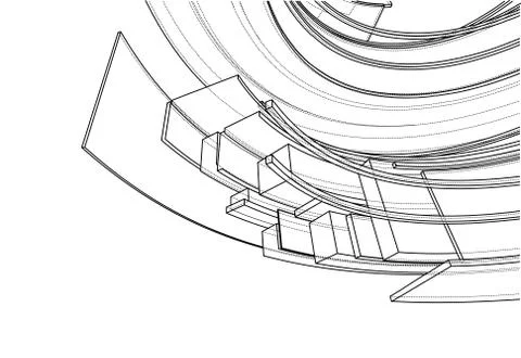 Design spiral elements Stock Illustration