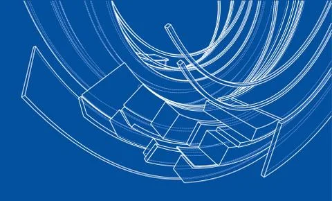 Design spiral elements. Vector Stock Illustration