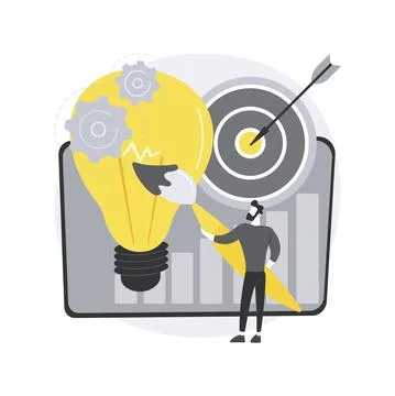 Design strategy abstract concept vector illustration. Stock Illustration