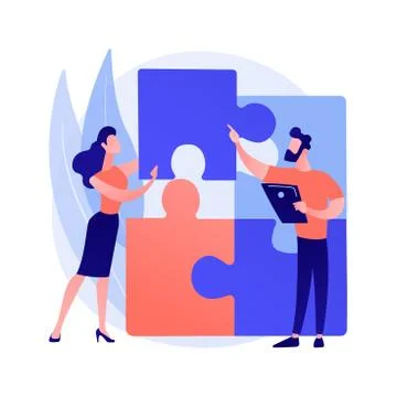 Design structure matrix abstract concept vector illustration. イラスト素材