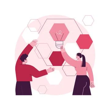 Design structure matrix abstract concept vector illustration. イラスト素材