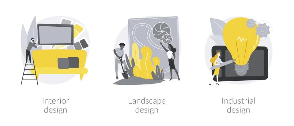 Design studio abstract concept vector illustrations. Ilustración de archivo