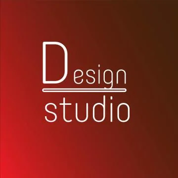 Design studio logo template design. Vector illustration. Stock Illustration