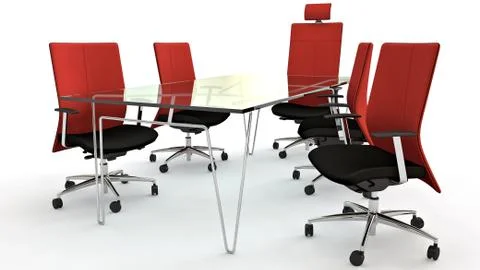 Design table and chairs Stock Illustration