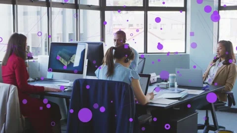 Design team reviewing 3D model, left presenter typing and pointing monitor, Stock Footage 333817586
