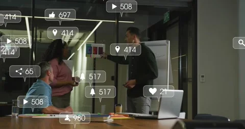 Design team testing swatch, lead writing chart, woman raising phone, causing Stock Footage 330546151