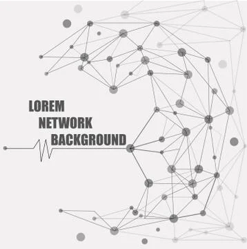 Design Technology Network background. Connection Concept Stock Illustration