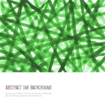Design template with abstract green background in minimalistic style. Vector  Illustrazione stock