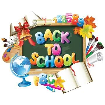 Design template for Back to school Stock Illustration