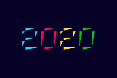 Design template confetti made of from triangles Stock Illustration