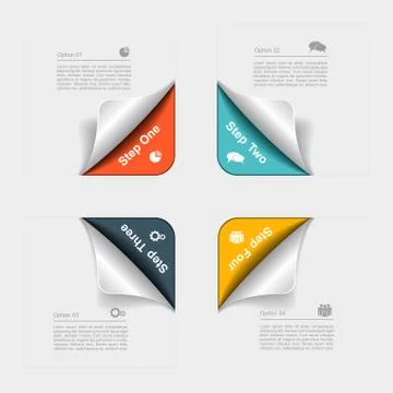 Design template with elements and icons. Vector illustration イラスト素材