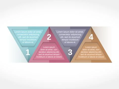 Design Template with Four Elements Illustrazione stock