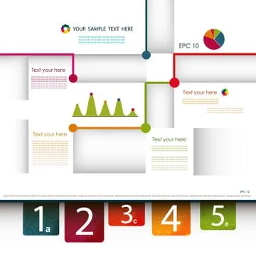 Design template. Fully editable vector. Illustrazione stock