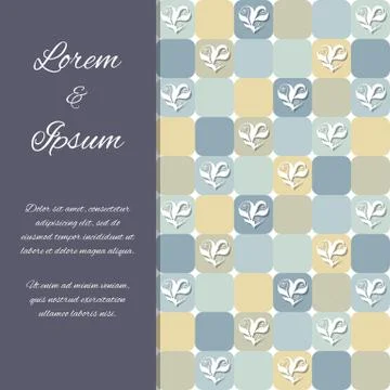 Design template with hearts Stock-Illustration