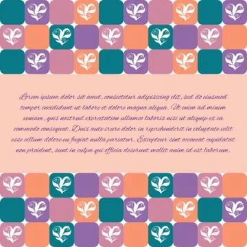 Design template with hearts イラスト素材