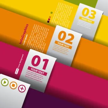 Design template for infographics Illustrazione stock