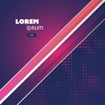 Design Template Layout with Abstract Spotted and Striped Background イラスト素材