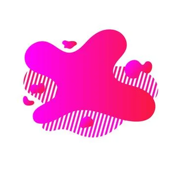 Design template for logo, flyer or presentation. Abstract form dynamic compos Stock Illustration